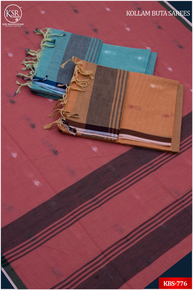 Ladies Kollam Buta Sarees - Color: Multicolor