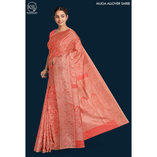 Ladies Muga Allover Sarees