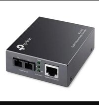 10 100 1000m Media Converter - 2 Port, Black | 1 Gbps Networking Device With Vlan Tagging And Fiber Distance Optimization