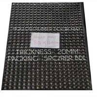 80x120 Cm Hollow Rubber Door Mats - Color: Black