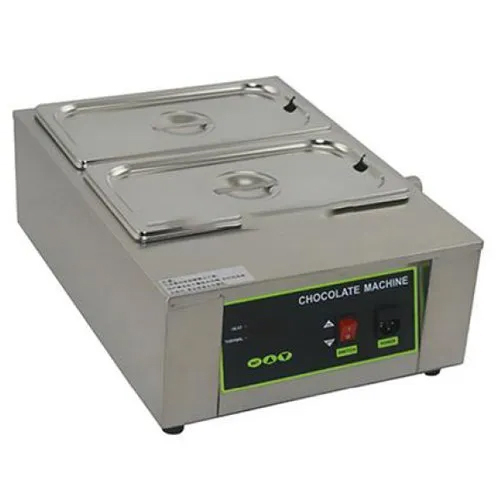 Steel Chocolate Warmer - Stainless Steel 480x360x180 mm Silver | Semi-Automatic Electric 0-80Â°C Temperature Range 1-Year Warranty 10 kg Weight