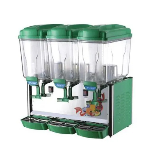 Green-Transparent Hot And Cold Juice Dispenser