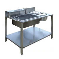 Silver Mild Steel Breading Table