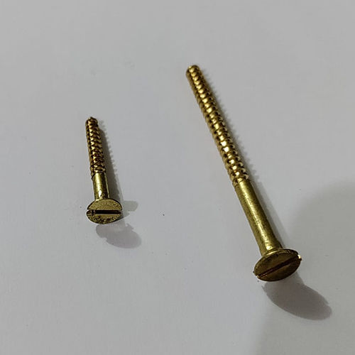 Half Threaded Brass Screw