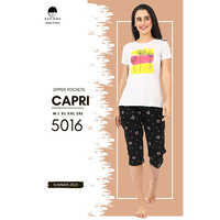 Womens Casual Capris - Cotton, Sizes M-xxxl, Different Colors Available | Breathable, Printed, All Season Wear, Machine Washable