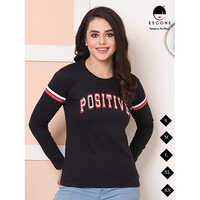 Different Colours Available Ladies Full Sleeve T-Shirt