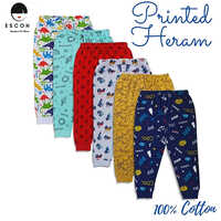 Kids Printed Harem Pants - Cotton Corduroy, Sizes S-xxl, Multiple Colors Available | Breathable, Washable, Unisex Modern Design For Summer