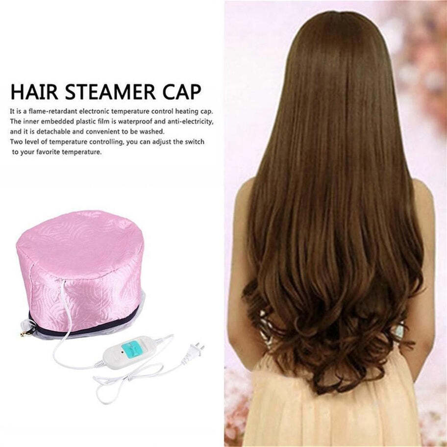 Thermal Head Spa Cap Treatment with Beauty Steamer Nourishing Heating Cap (0352)