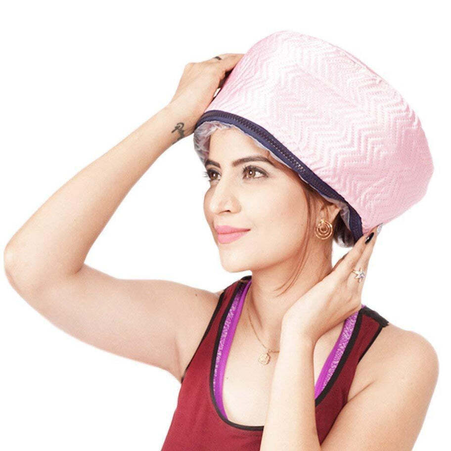 Thermal Head Spa Cap Treatment with Beauty Steamer Nourishing Heating Cap (0352)