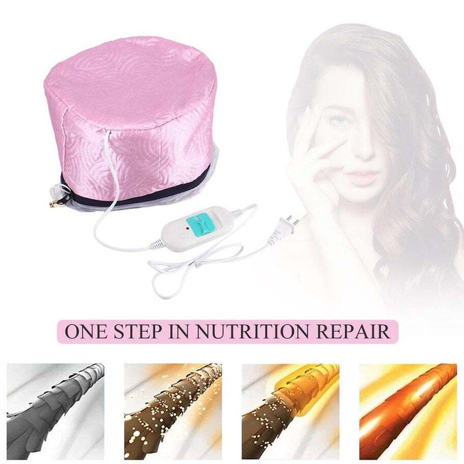Thermal Head Spa Cap Treatment with Beauty Steamer Nourishing Heating Cap (0352)