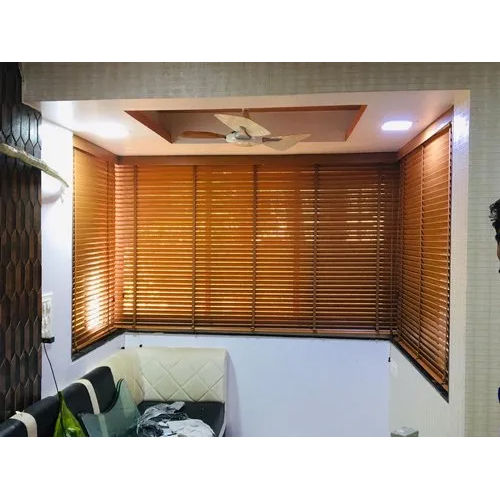 Brown Wooden Window Blinds