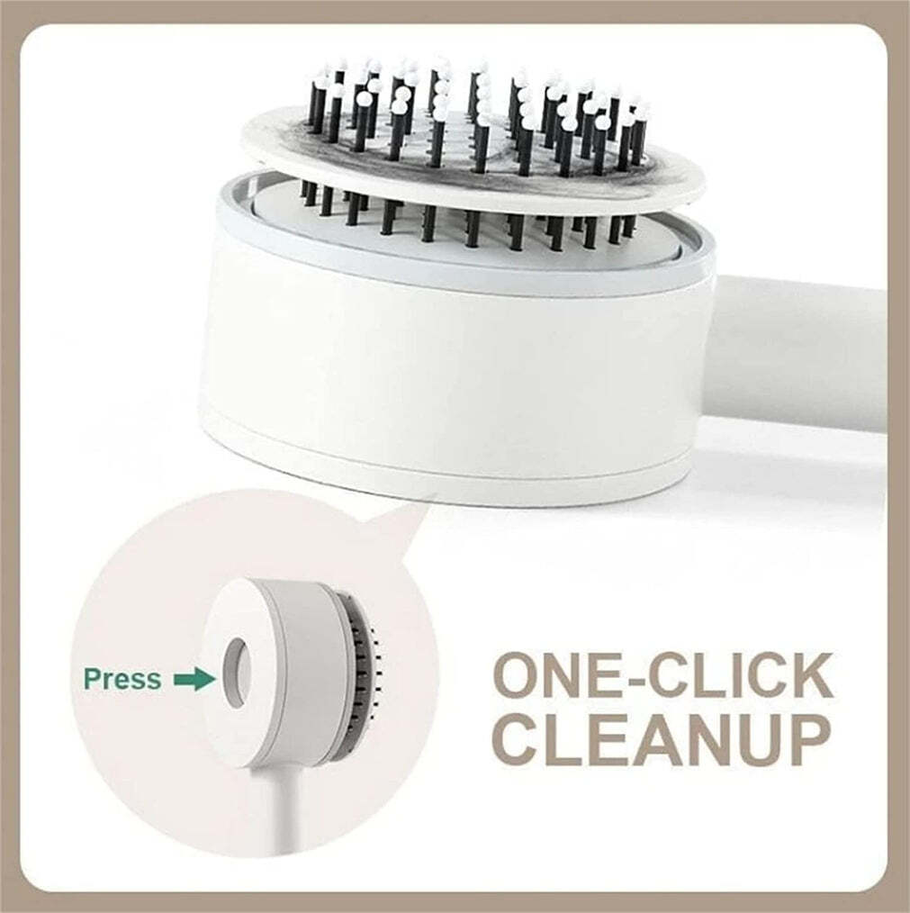Air Cushion Massage Brush Airbag Massage Comb with Long Handle Self-Cleaning Hair Brush Detangling Anti-Static for All Hair (6034)