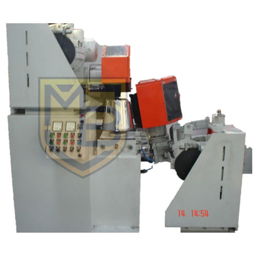 Two Heads Semi-Automatic Od Buffing Machine - Color: Grey