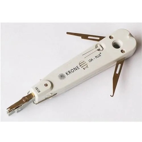 Telephone Krone Tool - ABS Plastic 4 Inch | White Color Durable Material Low Maintenance Cost