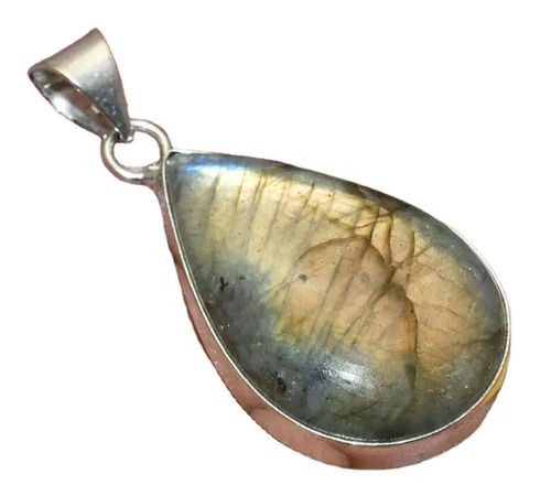 925 Sterling Silver Beautiful Handcrafted Natural Labradorite Pear Silver Pendants