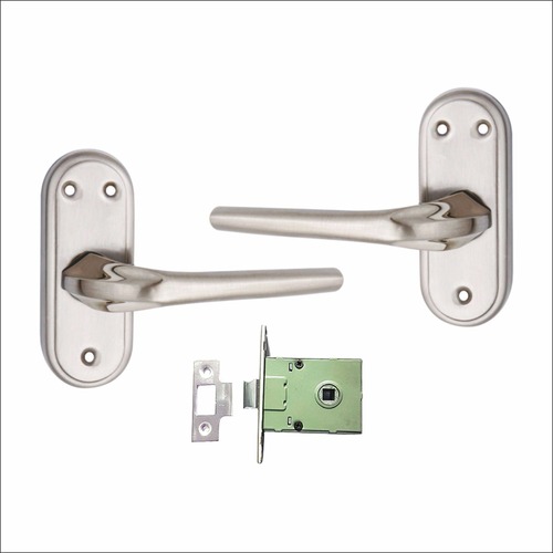 Stainless Steel Bathroom Mortice Handle SS Finish 5 Inches Orbit Baby Latch