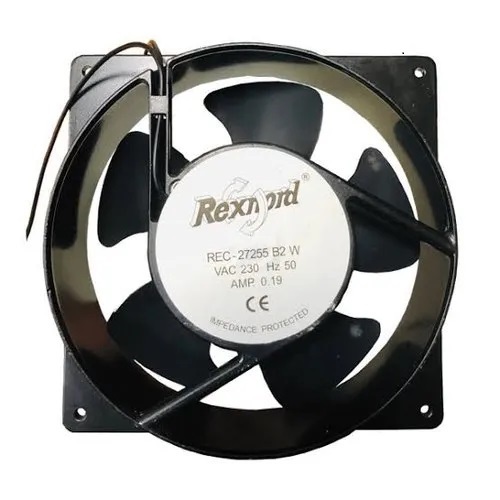 Rexnord Panel Fans - Metal, 120MM x 120MM x 38MM Dimensions, 24 Volt DC, 220 VAC Power | Essential Air Conditioner Fan Motor for Machine Cooling