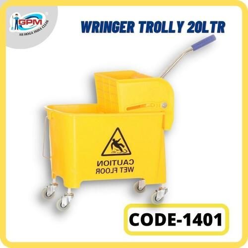 20Ltr Wringer Yellow Trolley