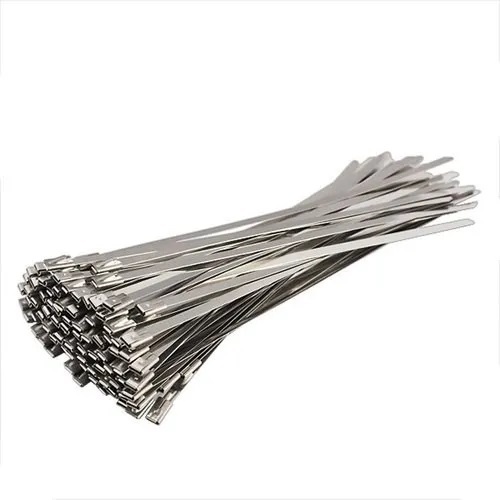 Stainless Steel Cable Tie - 250 mm Length, Natural/White Color | Weather Resistant, Quality Tested, Fire Resistant, Low Maintenance