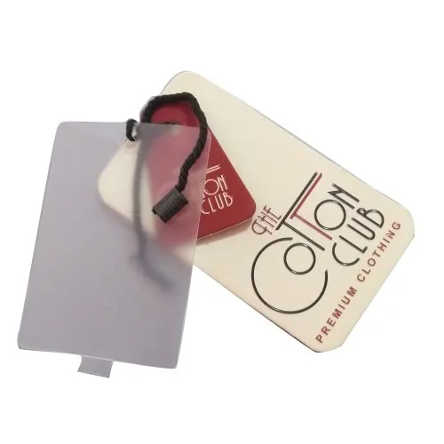 Art Card Paper Color Garment Tag - 20mm Width x 40mm Length | Multicolor Rectangular Shape Stylish Printed Design Easy to Personalize with Name or Logo