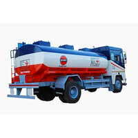 White-blue-orange Diesel Fuel Tank