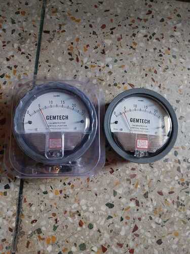 GEMTECH Instruments Differential Pressure Gauge Range 0-6 MM