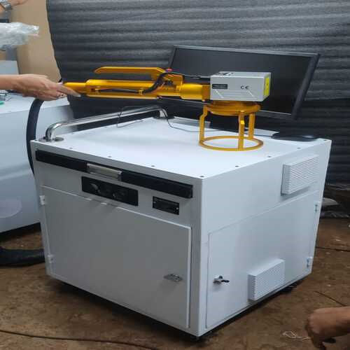 Handheld Fiber Laser Marking Machine - Color: White