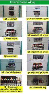 Large inverter 40kw pure sine wave inverter 120/220V 60Hz split phase with neutral with AC input bypass