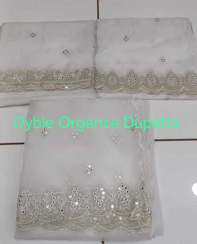 dyeable organza Fancy dupatta