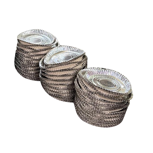 Plain Silver Paper Plate