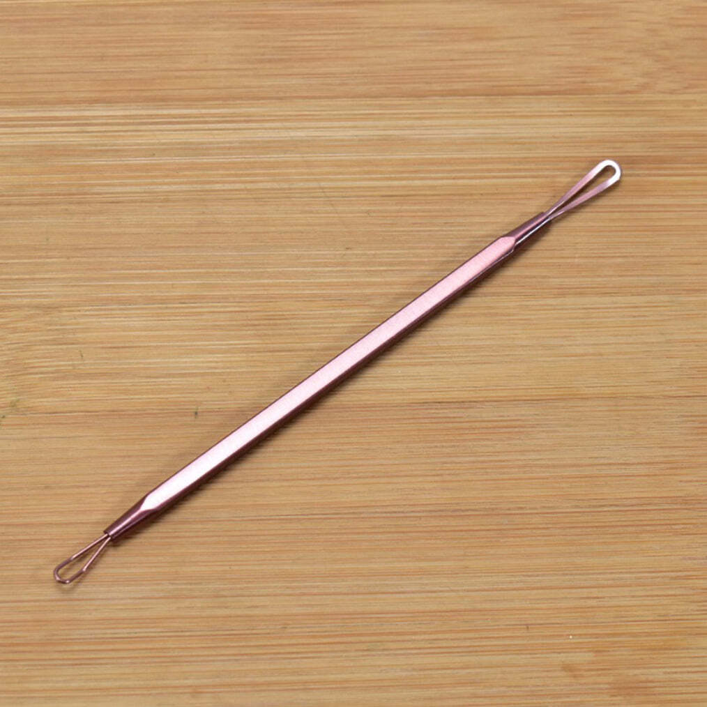 Blackhead Remover Comedone Extractor Tool - Dual Loop Whitehead Blemish Acne Removal - Skin Facial Pimple (1386)