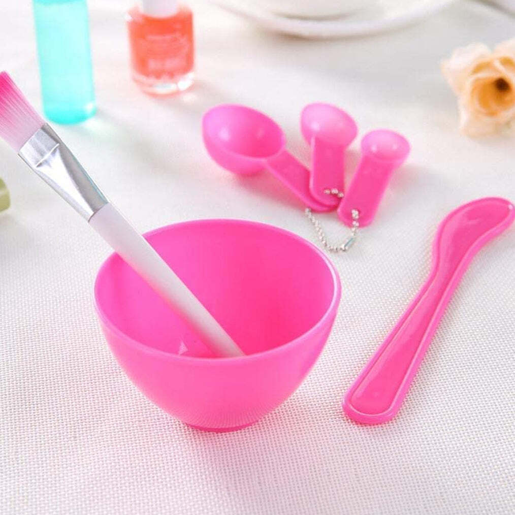 Facial Mask Bowl Set For Girls Use (6 pcs Set) (1262)