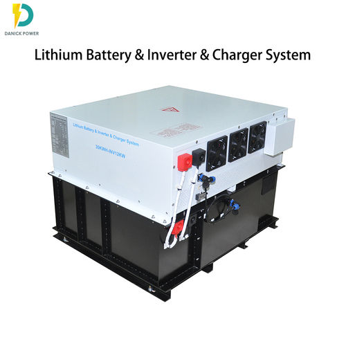 Custom Made 42KWH BMS LiFePO4 Lithium Battery - MPPT Controller - AC-DC Charger System