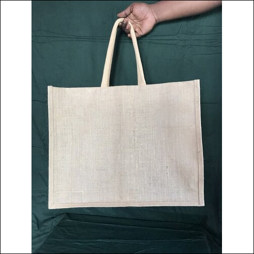 Natural Jute Bag With Zipper - 17x20 Inches Natural Jute Material | Customized Design Logo Size & Eco-Friendly Recyclable Features