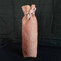 Potly Jute Beverage Bottle Bag - Jute Material, 1 Liter Size, Natural Color | Customizable Design, Logo & Size, Eco-friendly & Recyclable