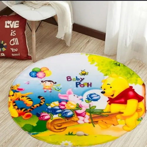 Round Shape Disney Door Mat - Available in Multiple Sizes, Colors, and Designs | Anti-Slip, Printed Style for Home and Door Use