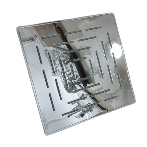 Silver Stainless Steel Maze Shower Head