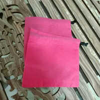 Non Woven Pouch - Non-woven Material, 38 Microns Thick, Pink Color | Drawstring Closure, Water-resistant, Easy To Clean