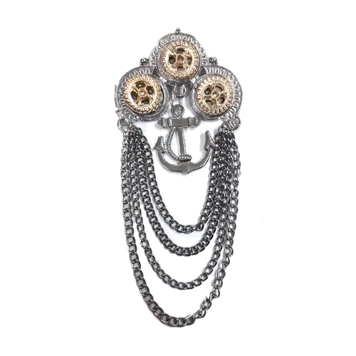 Brass Brooches - High-Quality Alloy in Silver Color | Versatile Jewelry for Men and Women, Perfect for Anniversaries, Engagements, Parties, and Weddings