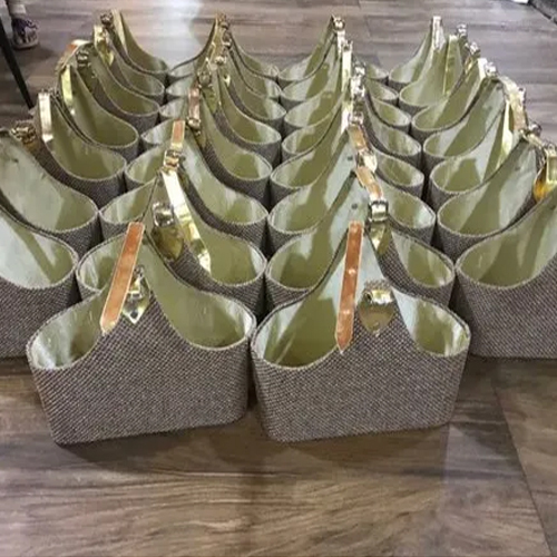 Dark Grey Tray Jute Bag