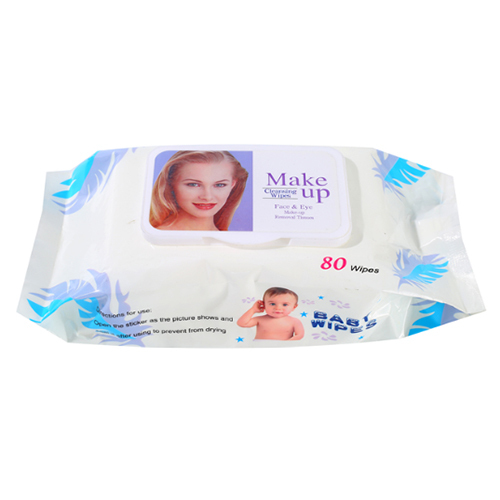 Label 80 Pieces Facial Cleansing Wipes Makeup Remover Wipes
