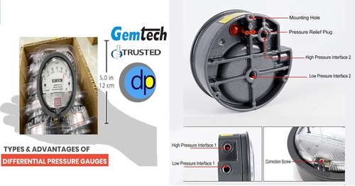 Series S2000 GEMTECH Differential Pressure Gauges Wholesale for Pawar Industrial area Chikhali Pune india