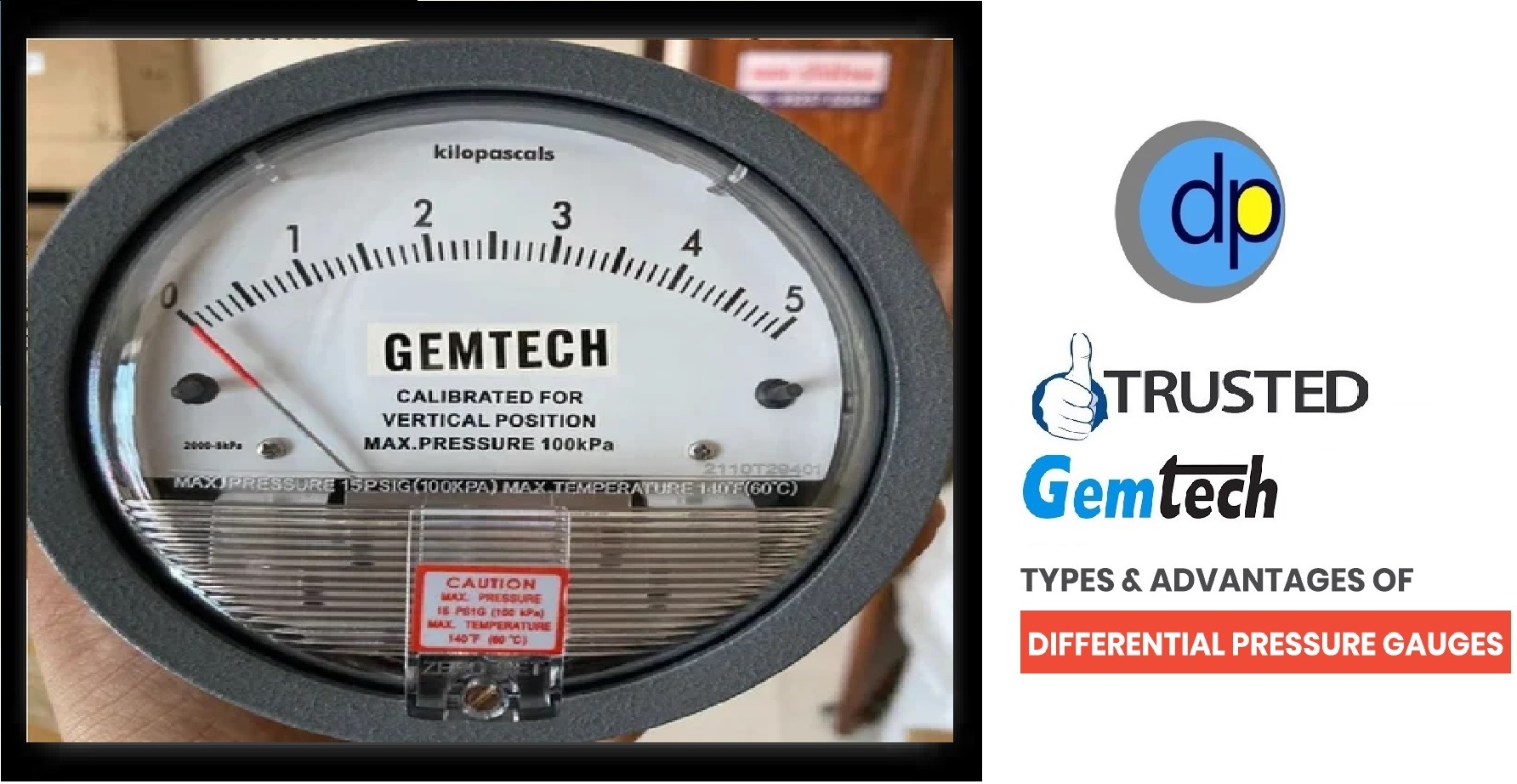Series G2000 GEMTECH Differential Pressure Gauges by Bathinda Punjab