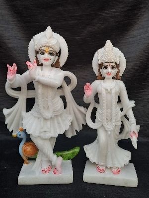 Radha Krishna Marble Moorti