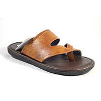 AIR21001 TAN Synthetic Leather Mens Slipper