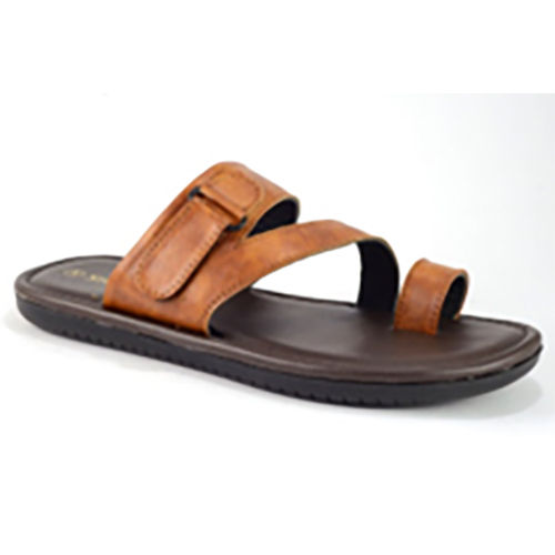 AIR21017TAN Synthetic Leather Mens Slipper