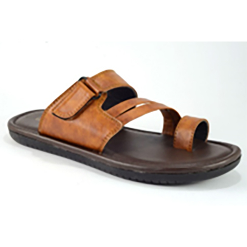 AIR21016TAN Synthetic Leather Mens Slipper