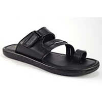 AIR21016BLK Synthetic Leather Mens Slipper