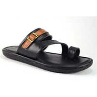 AIR21015BLK Synthetic Leather Mens Slipper