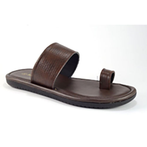 Brown Air21018Brn Synthetic Leather Mens Slipper